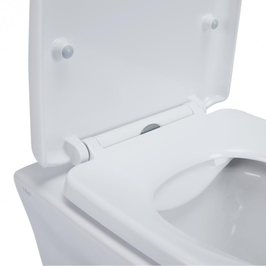 Унитаз подвесной Qtap Gemini безободковый с сиденьем Soft-close QT25332614EW, изображение 14