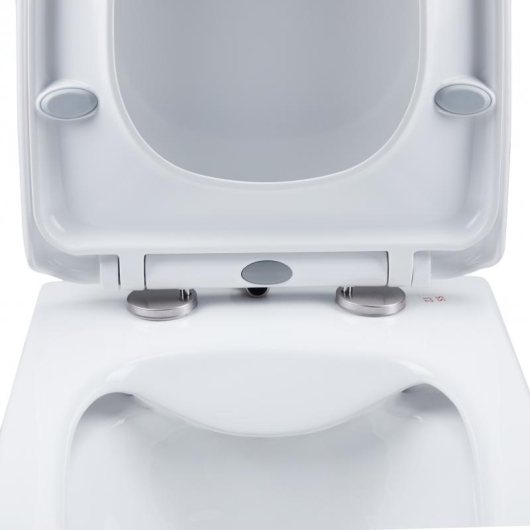 Унитаз подвесной Qtap Gemini безободковый с сиденьем Soft-close QT25332614EW, изображение 16