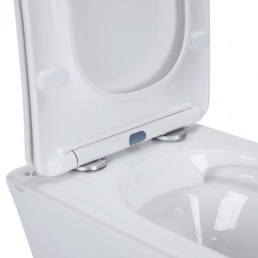Унитаз подвесной Qtap Presto безободковый с сиденьем Soft-close QT24332615EW, изображение 15