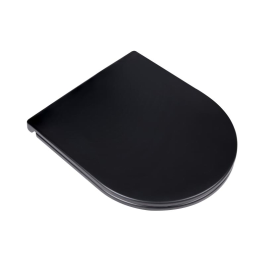 Унитаз подвесной Qtap Virgo безободковый с сиденьем Soft-close QT1833051ERMB, изображение 17
