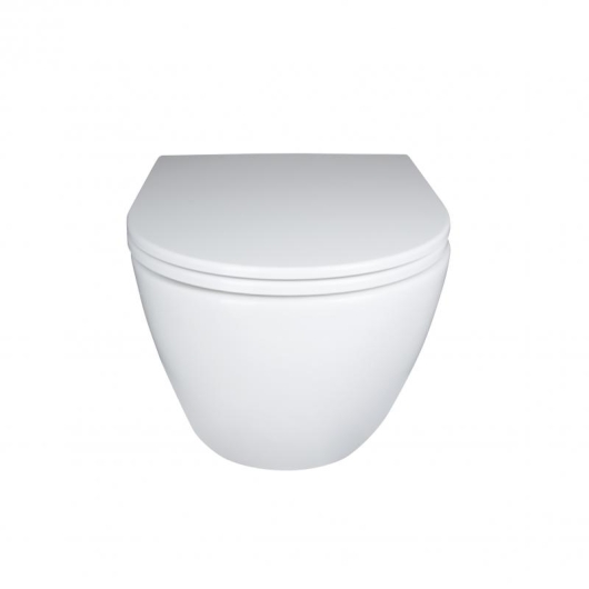 Унитаз подвесной Qtap Robin New безободковый с сиденьем Soft-close QT1333046EUQW, изображение 13