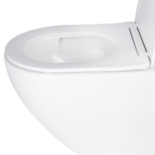 Унитаз подвесной Qtap Robin New безободковый с сиденьем Soft-close QT1333046EUQW, изображение 15