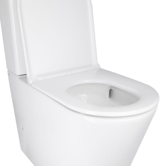 Унитаз-компакт Qtap Scorpio безободковый Ultra Quiet с сиденьем Soft-close QT14222125AUQW, изображение 13