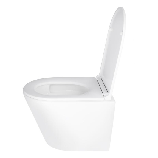 Унитаз подвесной Qtap Scorpio безободковый Ultra Quiet с сиденьем Soft-close QT1433053EUQW, изображение 13