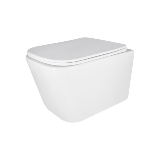 Унитаз подвесной Qtap Crow безободковый с сиденьем Soft-close QT05335171W, изображение 13