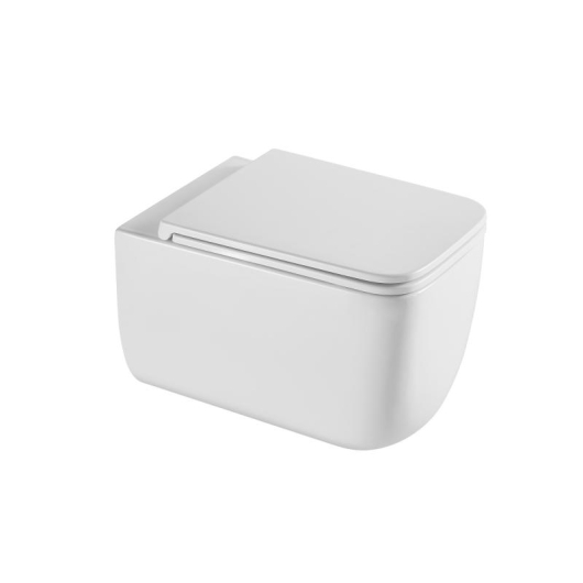 Унитаз подвесной Qtap Gemini безободковый с сиденьем Soft-close QT2533076EUQW, изображение 11
