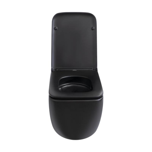 Унитаз подвесной Qtap Gemini безободковый с сиденьем Soft-close QT2533076EUQMB, изображение 13