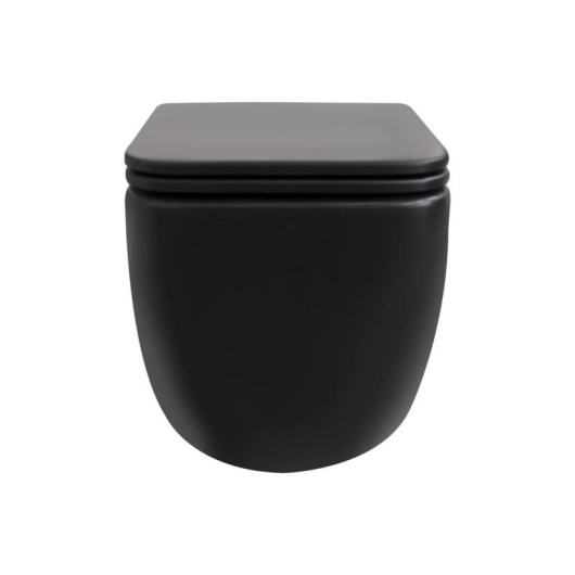 Унитаз подвесной Qtap Gemini безободковый с сиденьем Soft-close QT2533076EUQMB, изображение 15