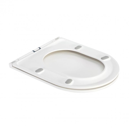 Унитаз-компакт Qtap Robin Ultra Quiet безободковый с сиденьем Soft-close QT13222128AUQ1W, изображение 9
