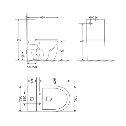 Унитаз-компакт Qtap Robin Ultra Quiet безободковый с сиденьем Soft-close QT13222128AUQ1W, изображение 12
