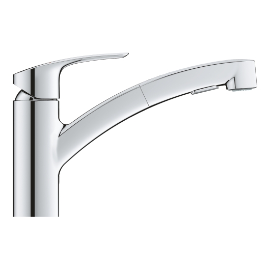 Змішувач для кухні з висувним виливом Grohe Eurosmart New (30305001), изображение 9