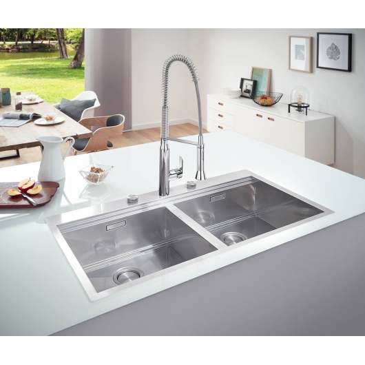 Мийка кухонна Grohe EX Sink K800 Подвійна (120 cm) (31585SD0), изображение 2