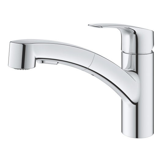 Змішувач для кухні з висувним виливом Grohe Eurosmart New (30305001), изображение 4