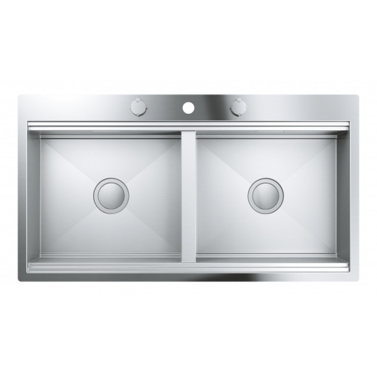 Мийка кухонна Grohe EX Sink K800 Подвійна (120 cm) (31585SD0), изображение 3