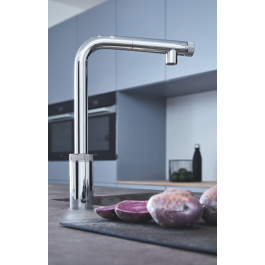Змішувач для кухні з висувним виливом Grohe Eurosmart New (31613000), изображение 2