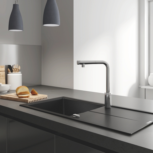 Змішувач для кухні з висувним виливом Grohe Eurosmart New (31613000), изображение 6