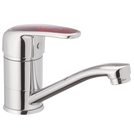 Змішувач для кухні Haiba Magic 555 (15 см) з червоною ручкою (HB0673)