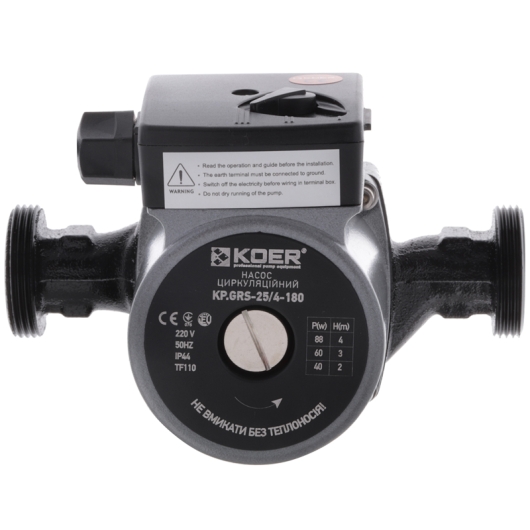 Насос циркуляційний відцентр. Koer KP.GRS-25 / 4-180 (KP0248), изображение 3