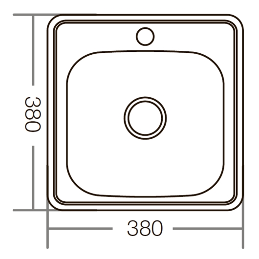 Мийка кухонна Zerix Z3838-06-160E (Satin) (ZM0555), изображение 2
