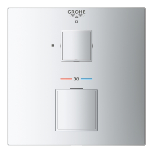 Термостат прихованого монтажу для 1 споживача Grohe Grohtherm Cube (24153000), изображение 4