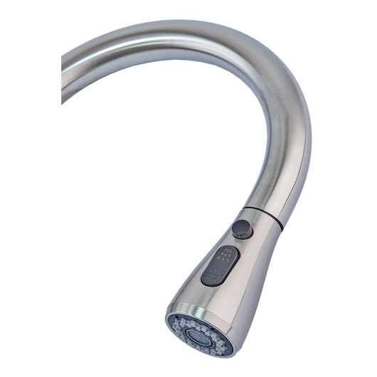 Змішувач для кухні сенсорний з висувною лійкою Mixxus LUX-014 Sensor (нерж. сталь) (MI6230), изображение 3