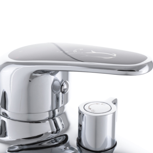 Змішувач для ванни Haiba Magic 009 з чорною ручкою (HB0696), изображение 4