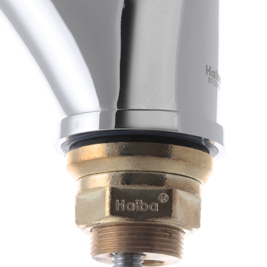 Змішувач для кухні Haiba Magic 777 з чорною ручкою (HB0660), изображение 4