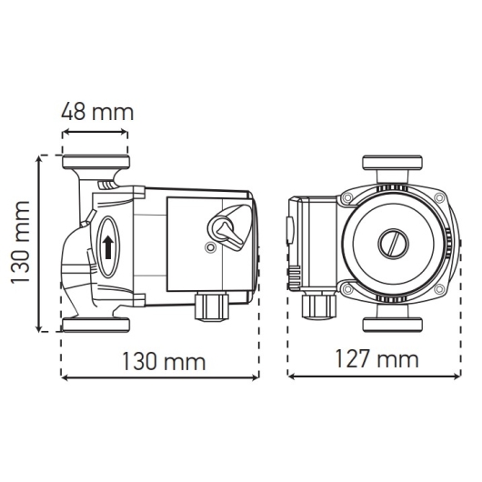 Насос циркуляційний відцентр. Koer KP.GRS-25/4-130 (KP0250), изображение 3