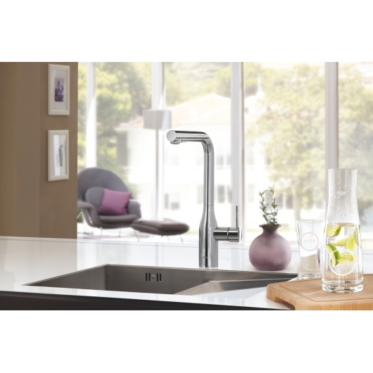 Змішувач для кухні з висувним виливом Grohe Essence New (30270000), изображение 9