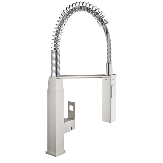Змішувач для кухні з гнучким виливом Grohe Eurocube (31395DC0)