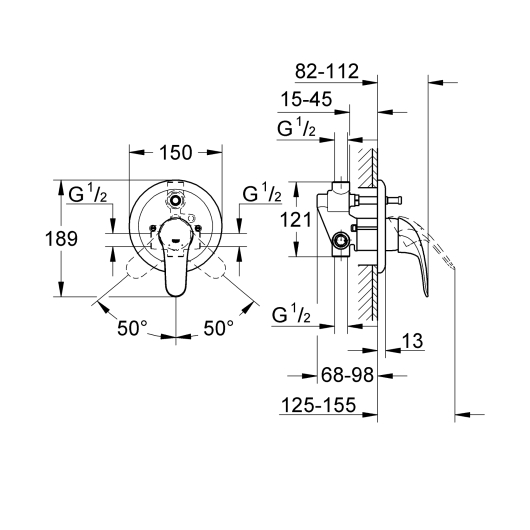 Змішувач для ванни Grohe Eurosmart (33305002), изображение 4