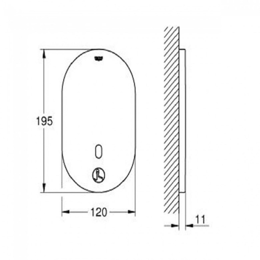 Змішувач для душу безконтактний Grohe Eurosmart Cosmopolitan (36415000), изображение 2