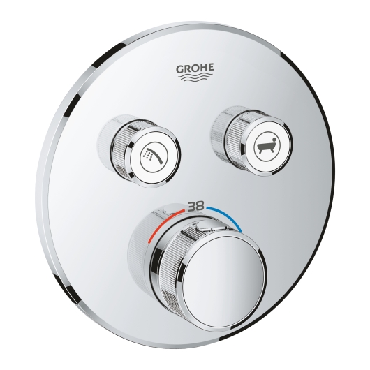 Термостат прихованого монтажу на 2 споживача Grohe Grohtherm SmartControl (29119000), изображение 3