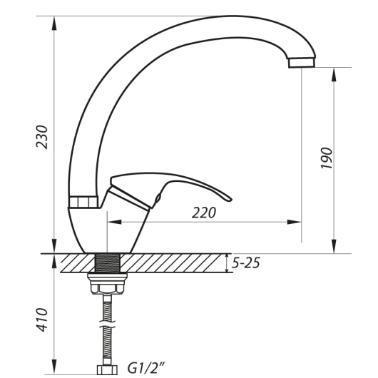 Змішувач для кухні Zerix YUB 048 (ZX2772), изображение 2