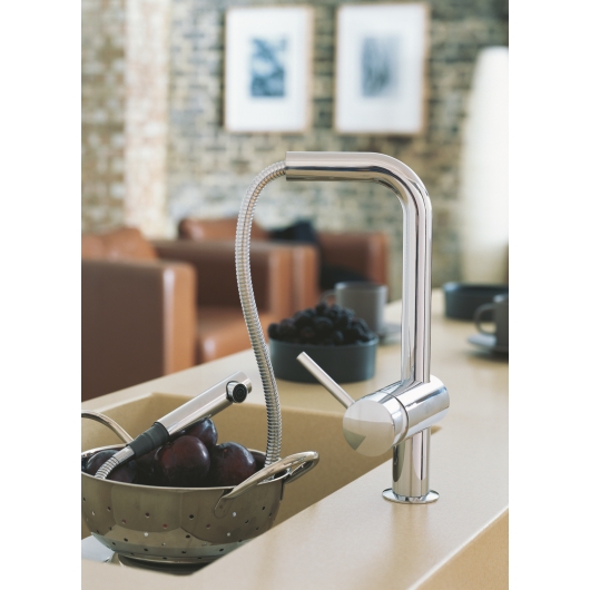 Змішувач для кухні з висувним виливом Grohe Minta (32168000), изображение 5