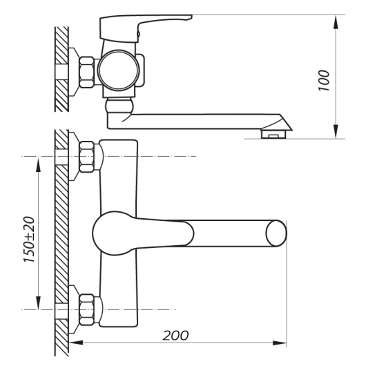 Змішувач для ванни Zerix PUD3 146 (ZX2789), изображение 2