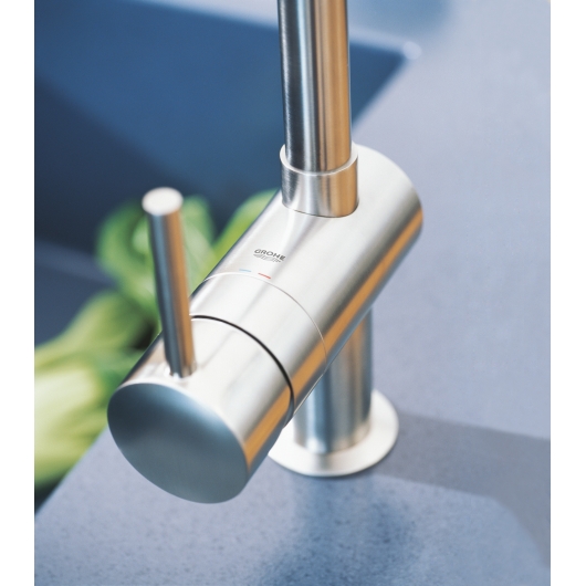 Змішувач для кухні з висувним виливом Grohe Minta (32168000), изображение 8