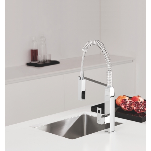 Змішувач для кухні з гнучким виливом Grohe Eurocube (31395000), изображение 10