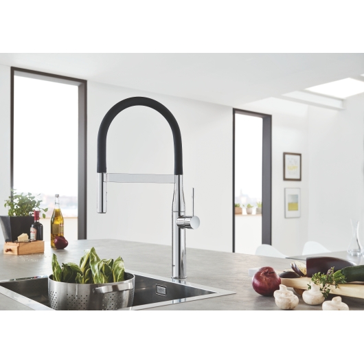 Змішувач для кухні з гнучким виливом Grohe Essence New (30294000), изображение 7