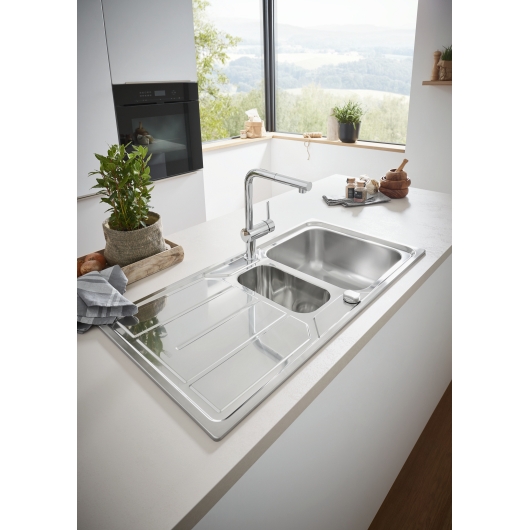 Змішувач для кухні з висувним виливом Grohe Minta (32168000), изображение 6