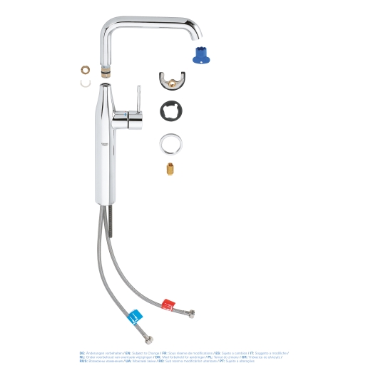 Змішувач на стільницю для раковини XL-розміру Grohe Essence New (32901001), изображение 7