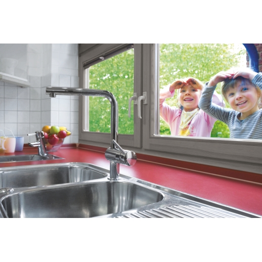 Змішувач для кухні з висувним виливом Grohe Minta (32168000), изображение 10