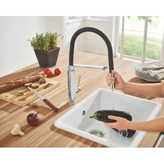 Змішувач для кухні з гнучким виливом Grohe Concetto new (31491000), изображение 9