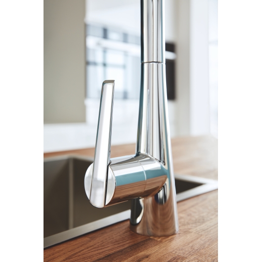 Змішувач для кухні з висувним виливом Grohe Zedra (32294002), зображення 3