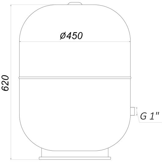Гидроаккумулятор c фиксированной мембраной   80 л ZILMET HYDRO-pro 10bar ( 11A0008000 ), изображение 7