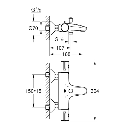 Термостат для ванни Grohe Grohtherm 800 (34567000), изображение 6