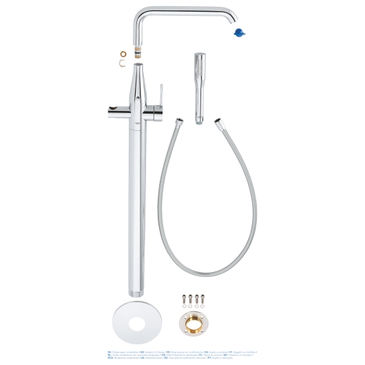 Підлоговий змішувач для ванни Grohe Essence New (23491001), изображение 3