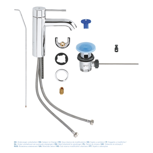 Змішувач для раковини S-розміру Grohe Essence New (23589001), изображение 3