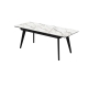 Стіл АТЛАНТА 140(180)*80*76 Laminam Invisible white (5mm), изображение 2