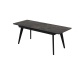 Стіл АТЛАНТА 160(200)*80*76 Laminam Naturali Noir Desir (5mm), изображение 2